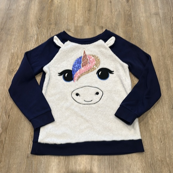 Unicorn lovers!! Girls XL (14) bundle of 3 sweatshirts, - Picture 9 of 11